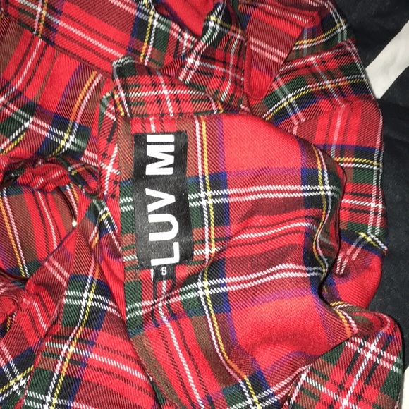 Handmade plaid skirt - Picture 2 of 2